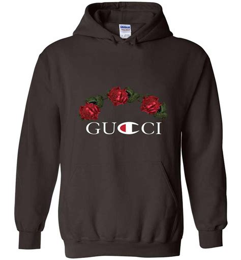 gucci champion hoodie original